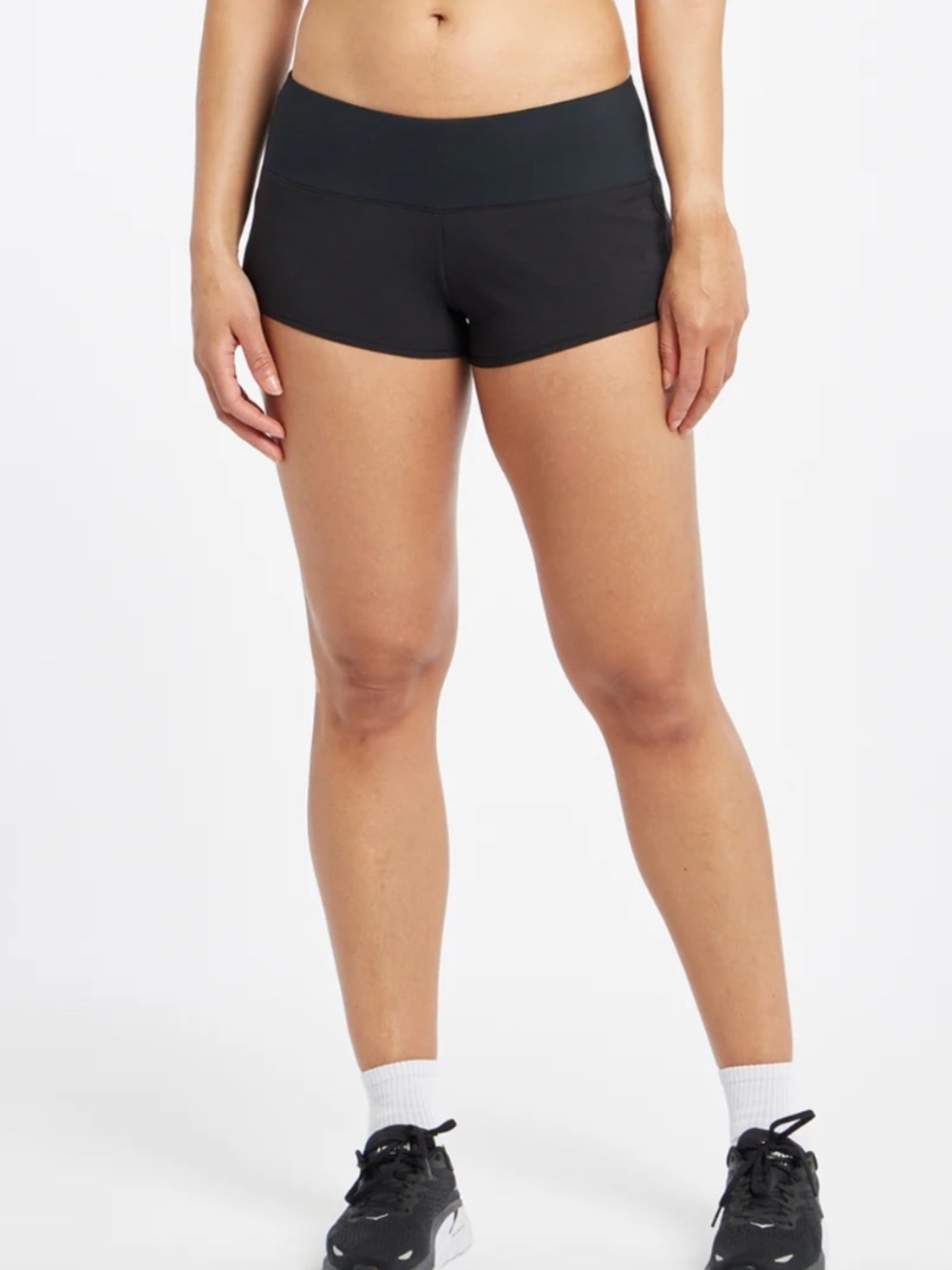 Oiselle Mac Roga Athletic Running Yoga Shorts Black Size 6